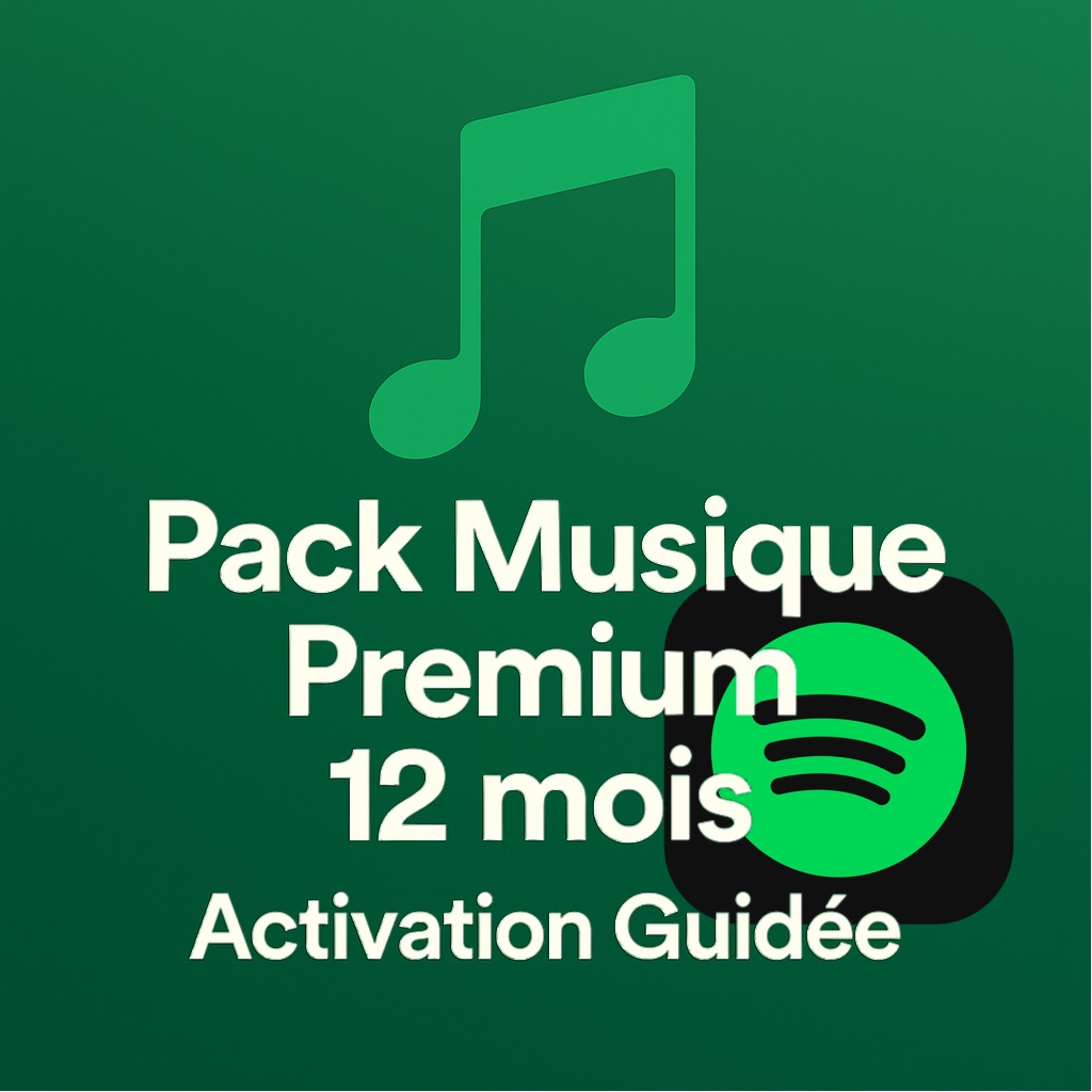 [SPOTIFY] Pack Musique Premium 12 Mois – Activation Guidée